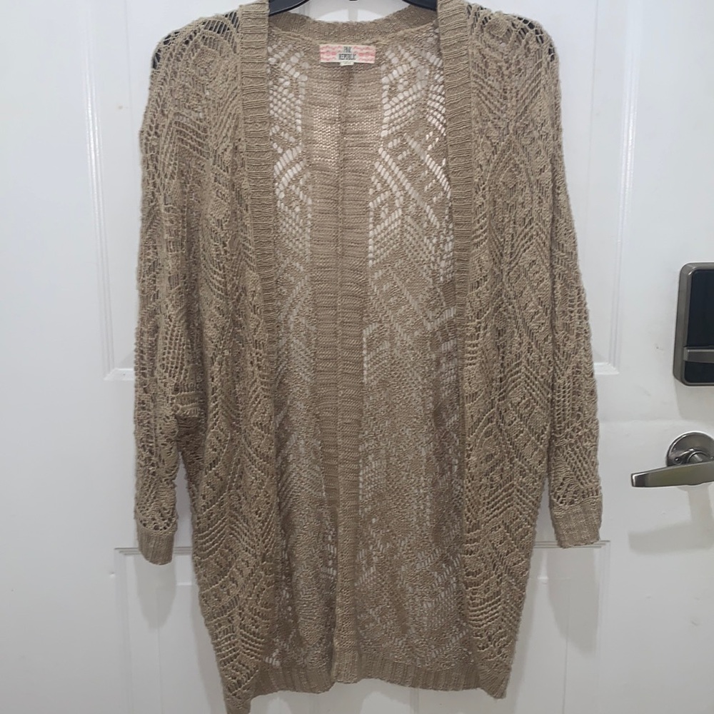 Tan Cardigan